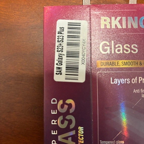 RKINC Tempered Glass Screen Protector Samsung Galaxy S23+ - Picture 4 of 6